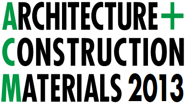 ARCHITECTURE + CONSTRUCTION MATERIALS 2013