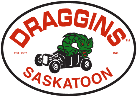 Draggins Rod & Customs Car Club logo