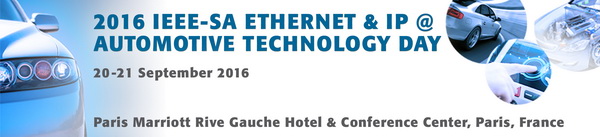 Ethernet & IP @ Automotive Technology Day 2016